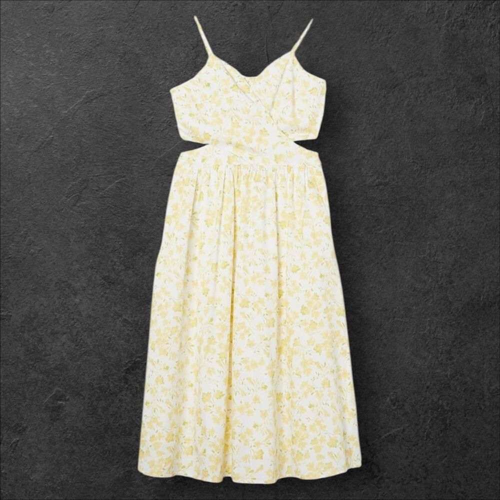 The Drop Women's Makenna Strappy Cross-Front Smocked Back Midi Dress Size 4X New